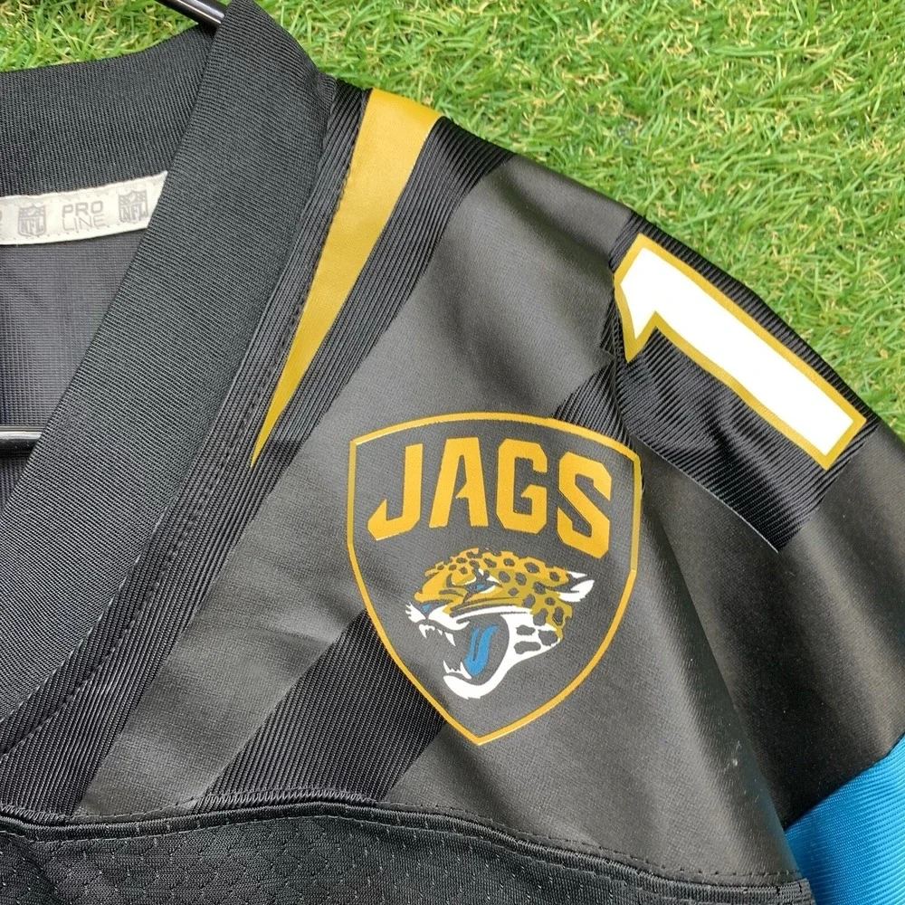 Renaldo Wynn Jacksonville Jaguars Jersey Men's Large Black Blank Jags #14